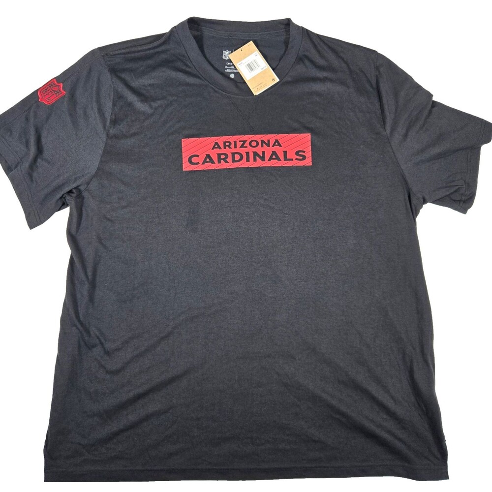 Nike Arizona Cardinals Shirt NFL Black On Field Apparel Men's 3XL New